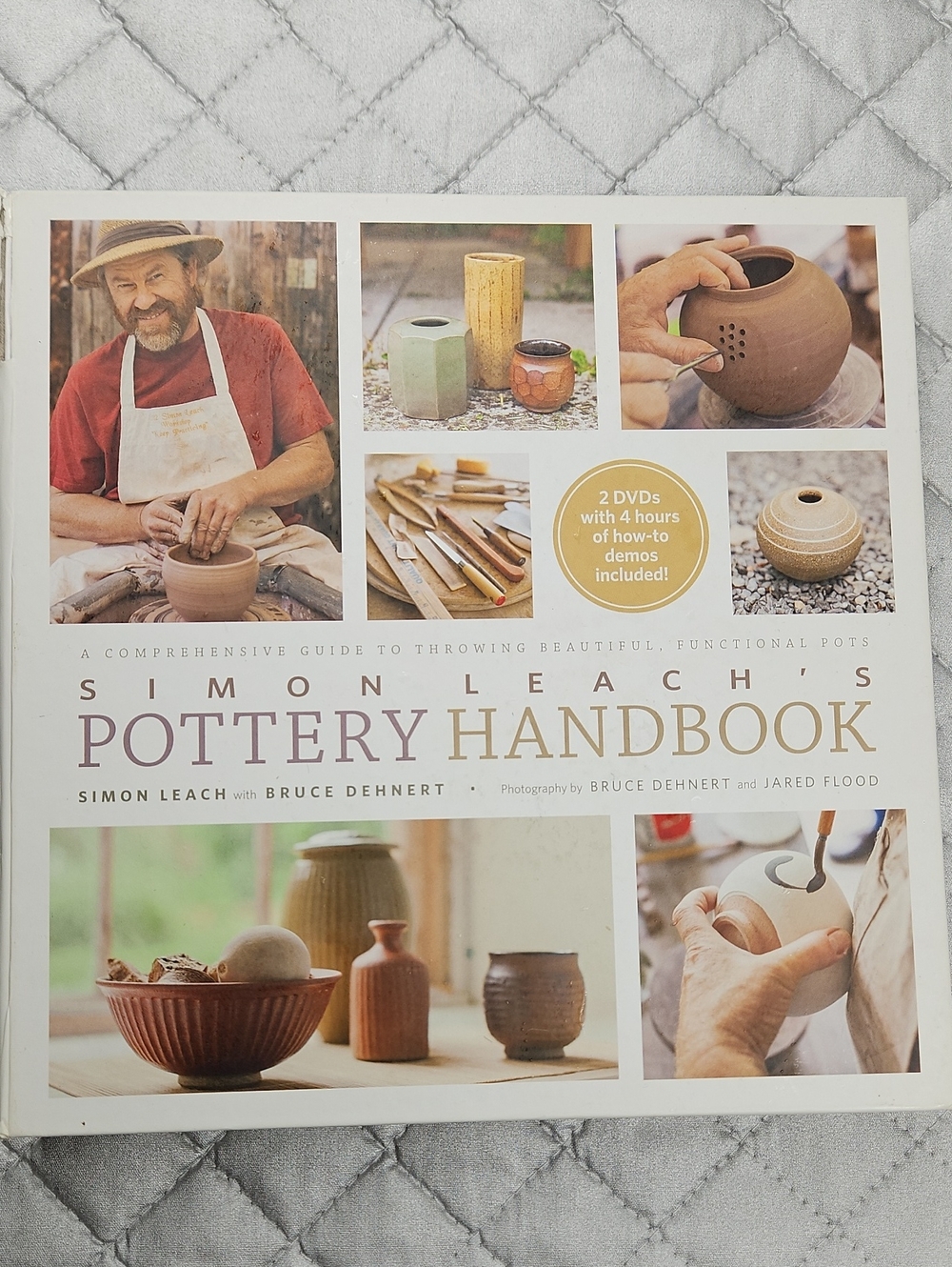 Simon Leache's Pottery Book Hard Spiral Bpund with 2 Instructional DVDs
